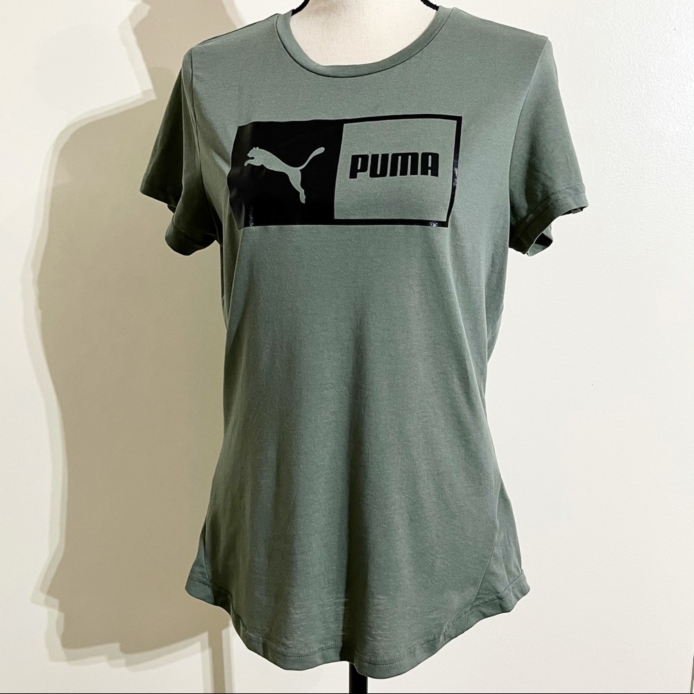 Puma Athletic Shirt Green size Lg - Picture 8 of 8